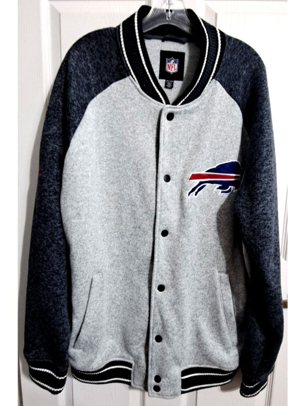 NFL Men's XXL Buffalo Bills Multicolor Snap Front Jacket Football